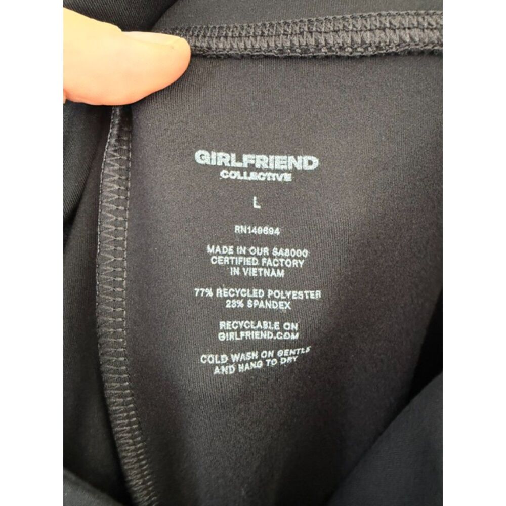 NWT Girlfriend Collective Black Flare Compression High Waist Leggings Size Large - Picture 4 of 4